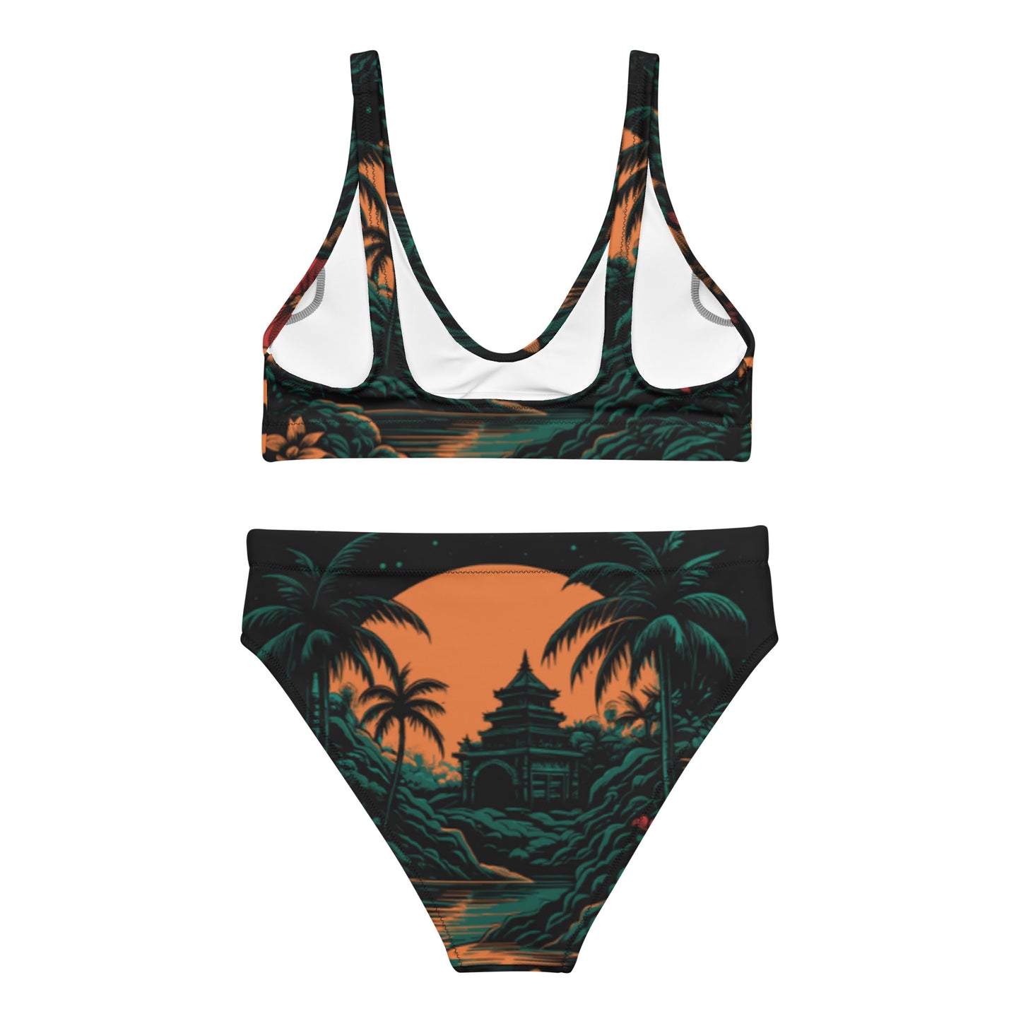 Recycled high-waisted bikini