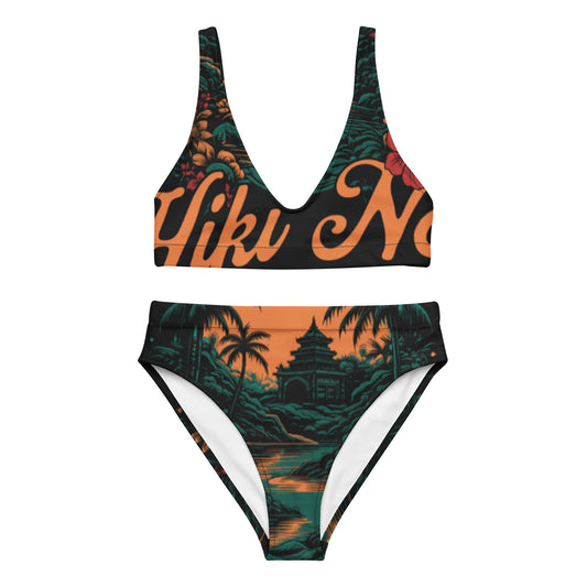 Recycled high-waisted bikini
